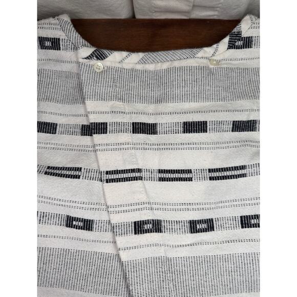 Women's Made Well Split Back Tank Top Black And White Aztec Tribal Boho - Picture 6 of 8